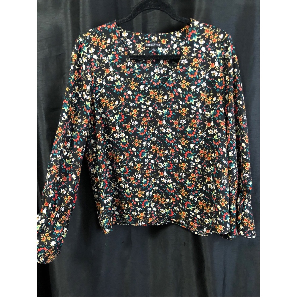 JCrew floral blouse